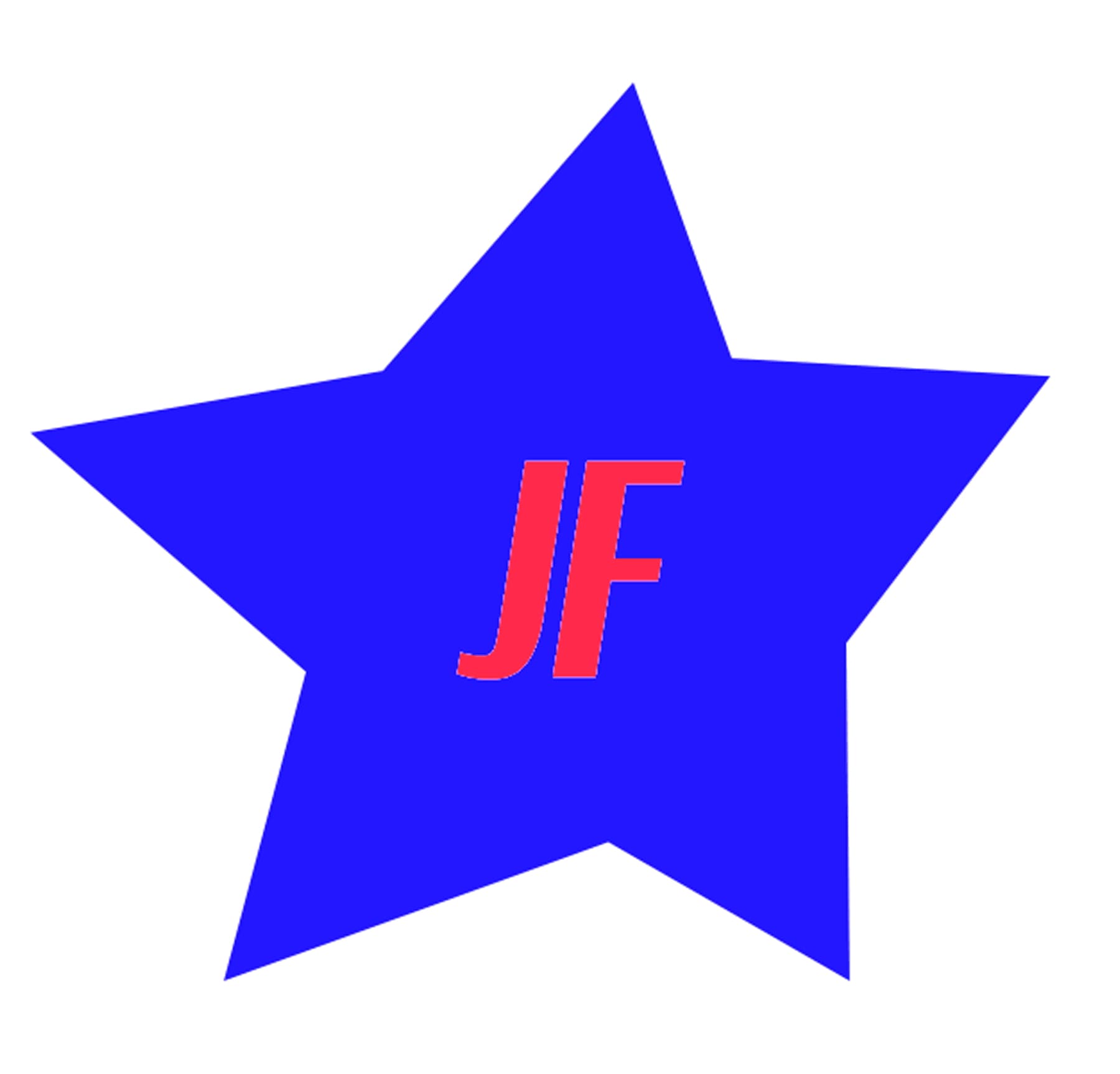 Jordan Furr Star with JF Initials