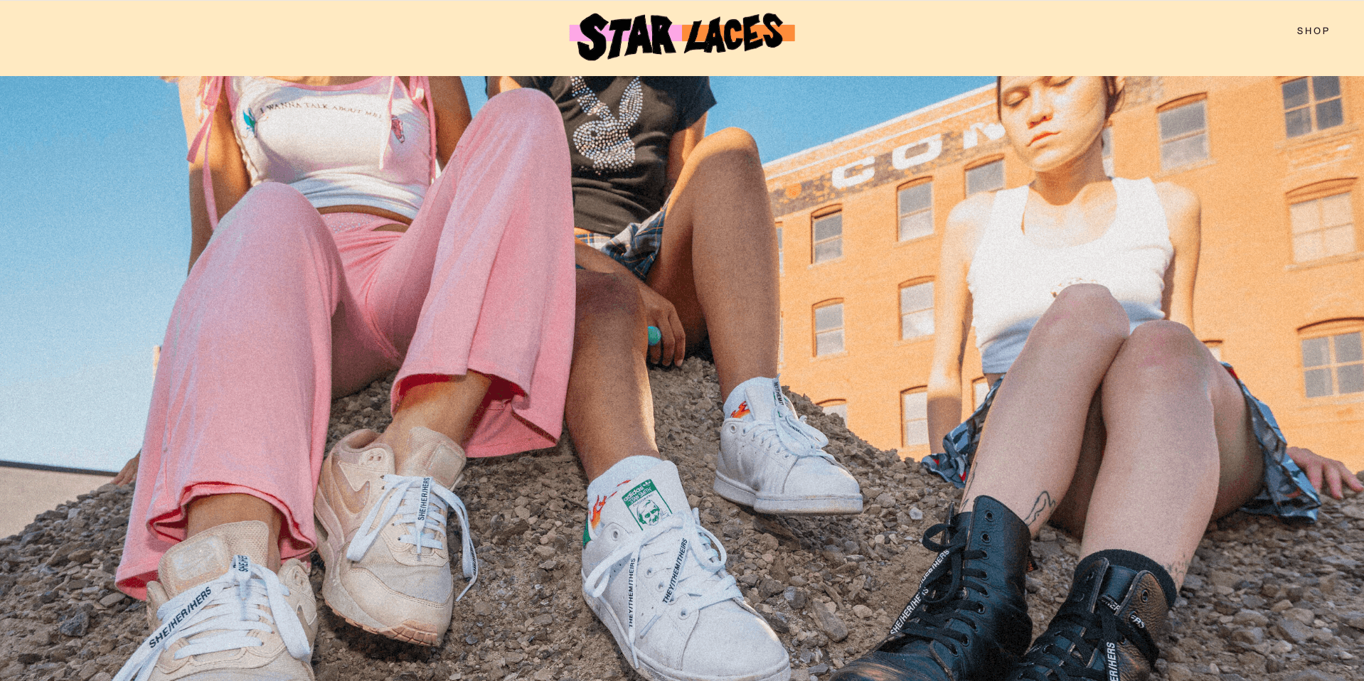 STAR Laces Website preview